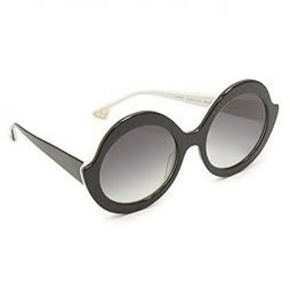 Alice + Olivia Stacey Black and White Sunglasses - Picture 2 of 7